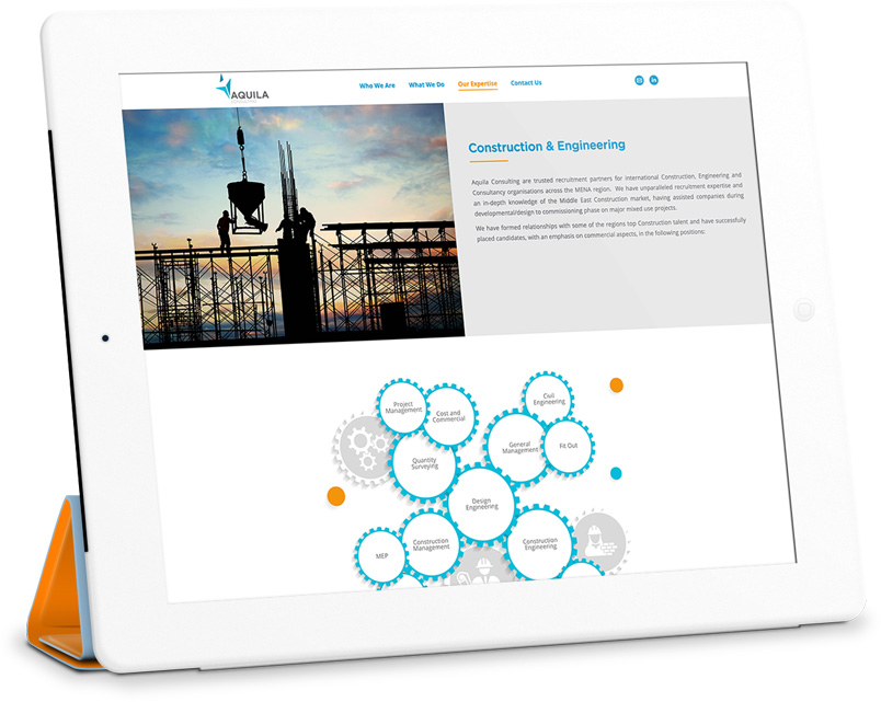 Aquila Consulting Responsive Website Infographics