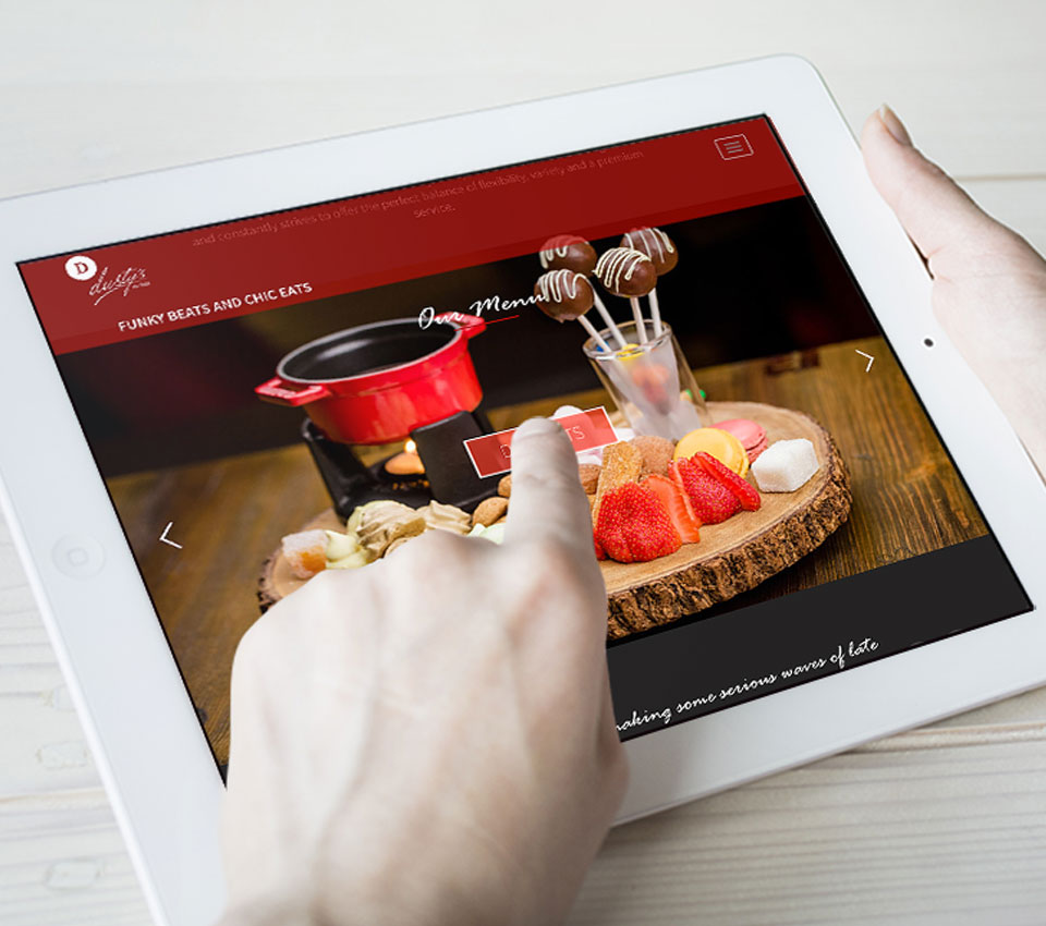 Dusty's Website iPad View