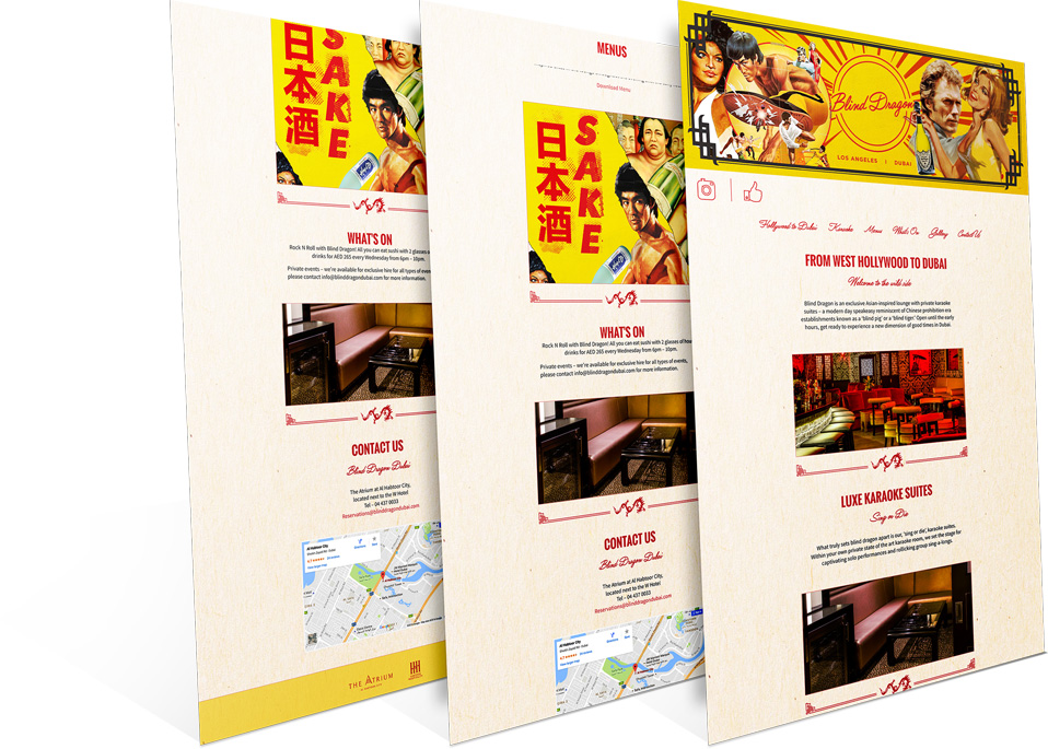 Blind Dragon Responsive Website Landing Pages