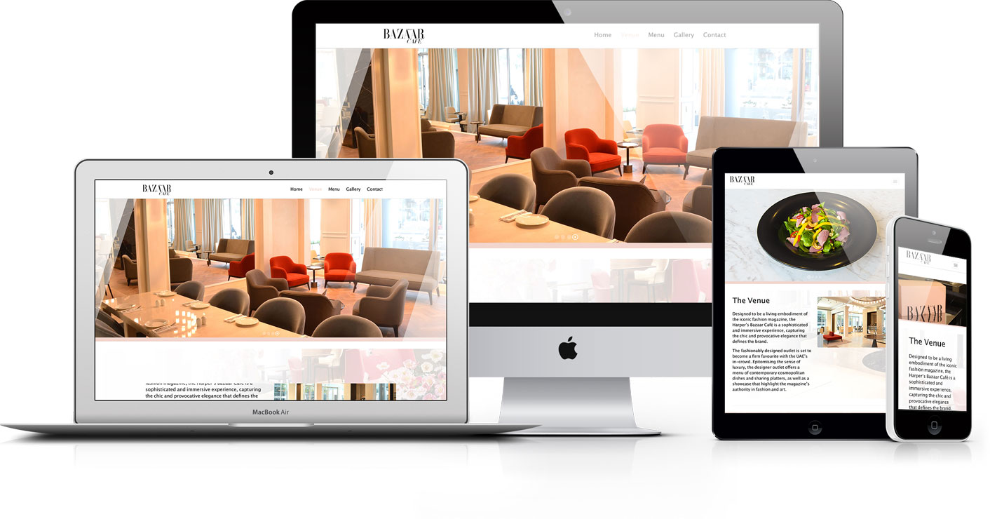 Harper's Bazaar Cafe Responsive Website