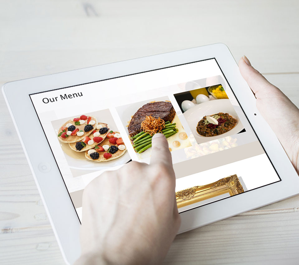 Harper's Bazaar Cafe Website iPad View