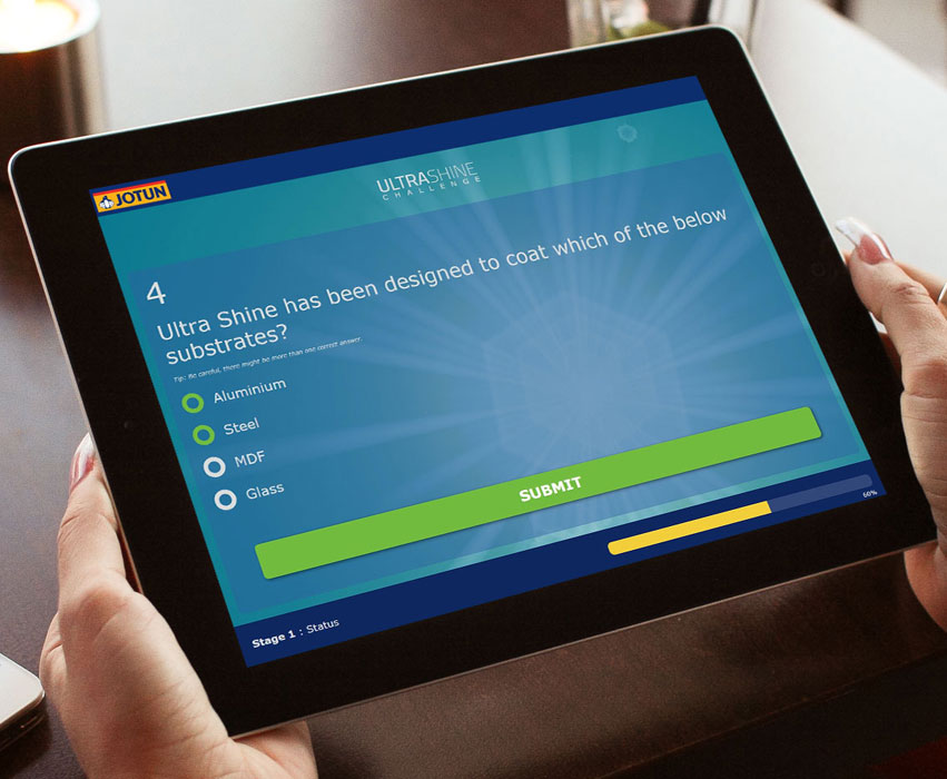 Jotun Ultra Shine iPad Game