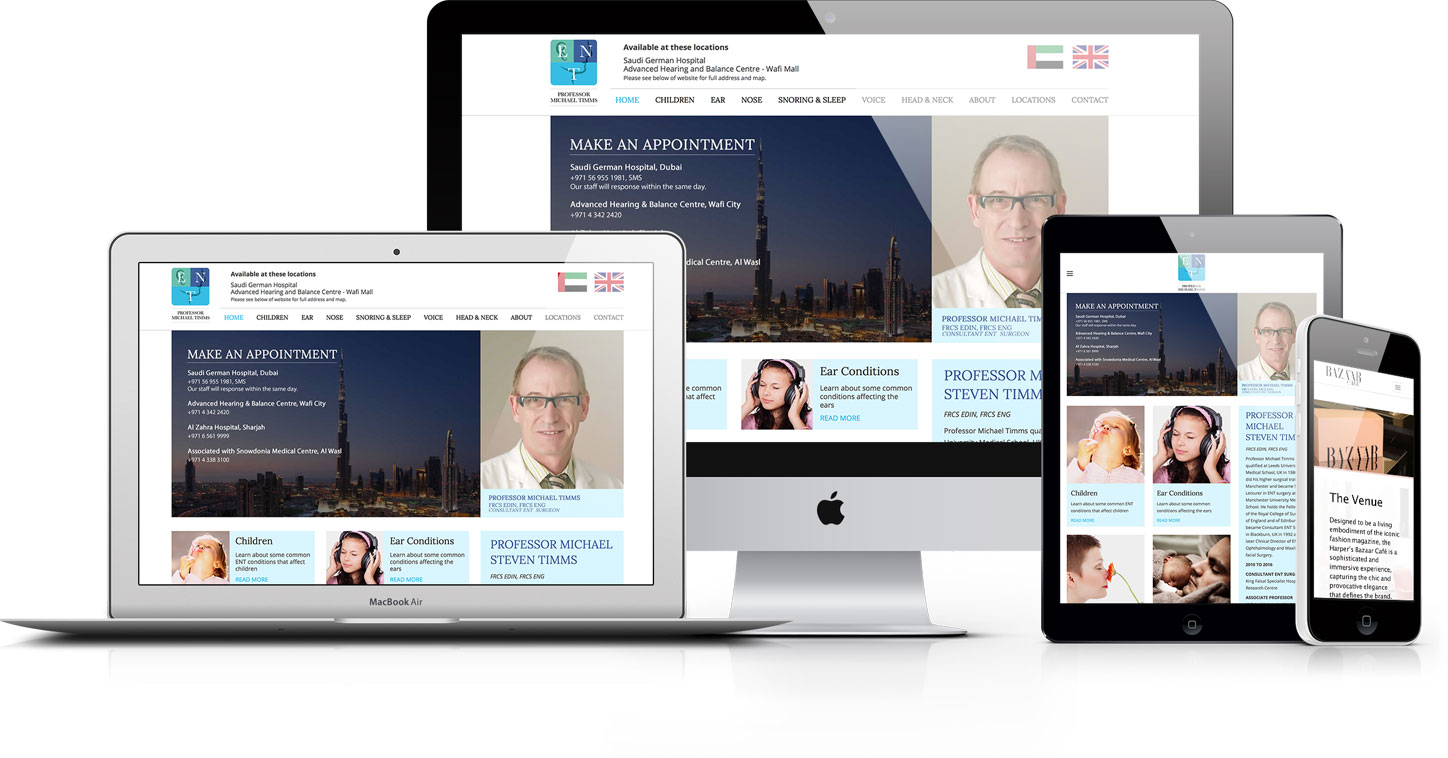 Prof. Michael Timms - Responsive Website Design
