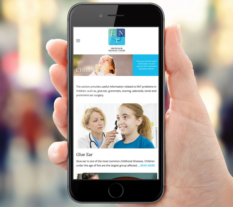 Prof. Michael Timms - Responsive Website Design