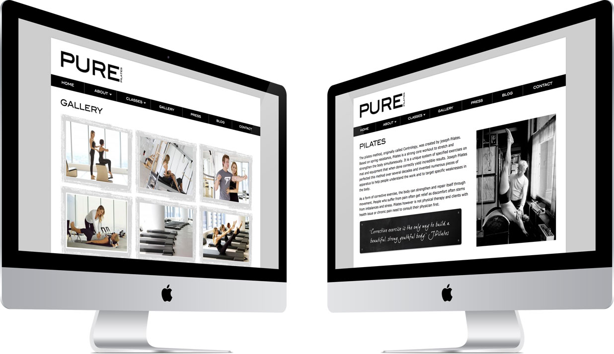Pure Pilates Internal Pages