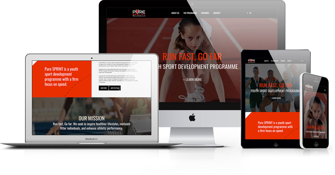 Pure SPRINT Responsive Website Design