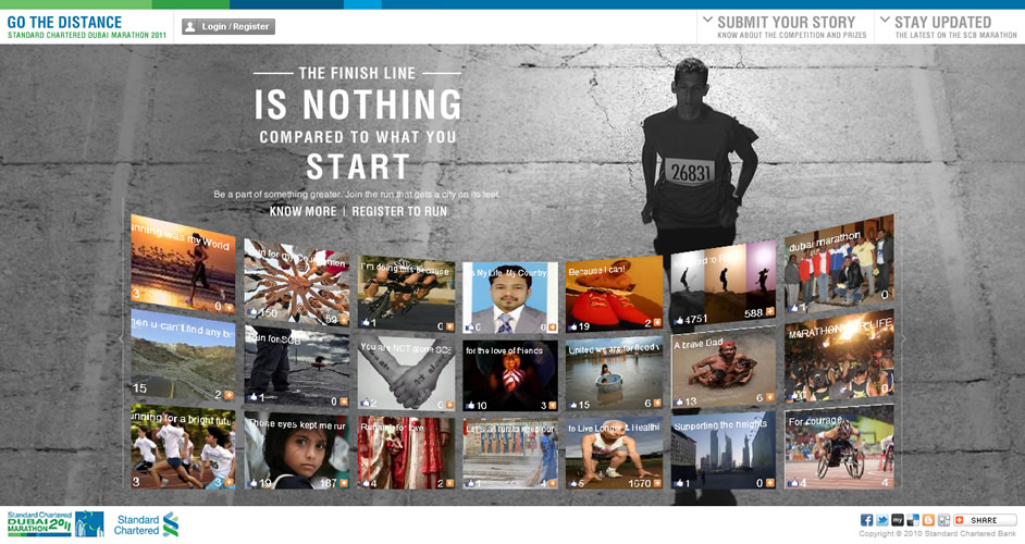 Standard Chartered Dubai Marathon 2011 Website Design