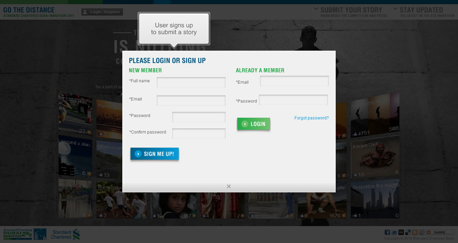Standard Chartered Dubai Marathon 2011 Website Design